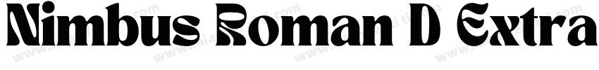 Nimbus Roman D Extra Bold字体转换